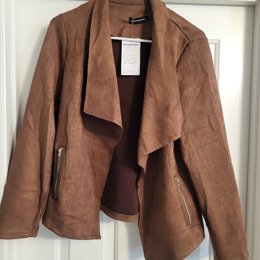 Brown suede jacket
